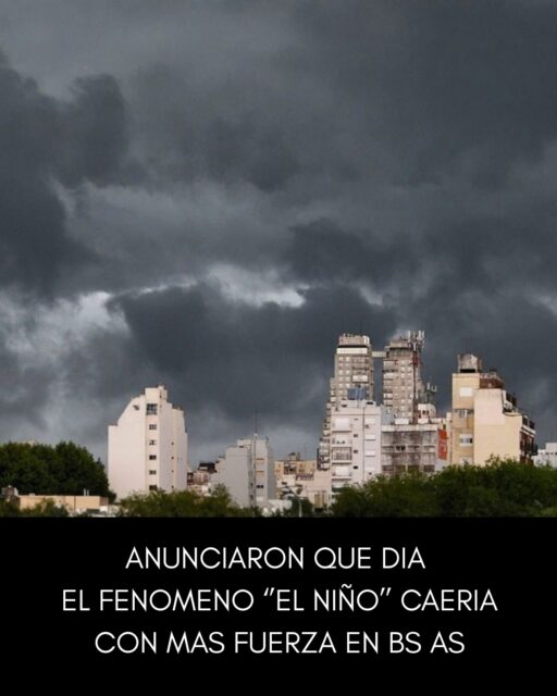 El servicio metereologico nacional hablo